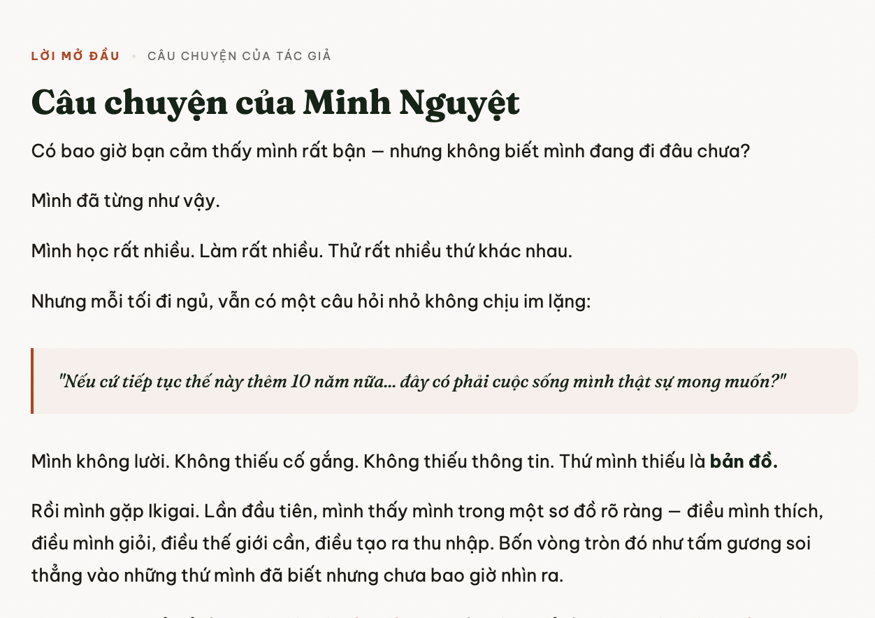 Câu chuyện của Minh Nguyệt